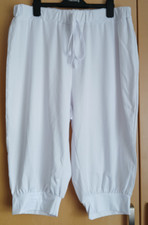 BNWOT Shein Ladies Curve White Harem Style Cropped/Knee Length Trousers Size 1XL