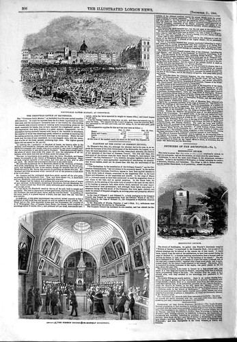 Original old antique print - old,
