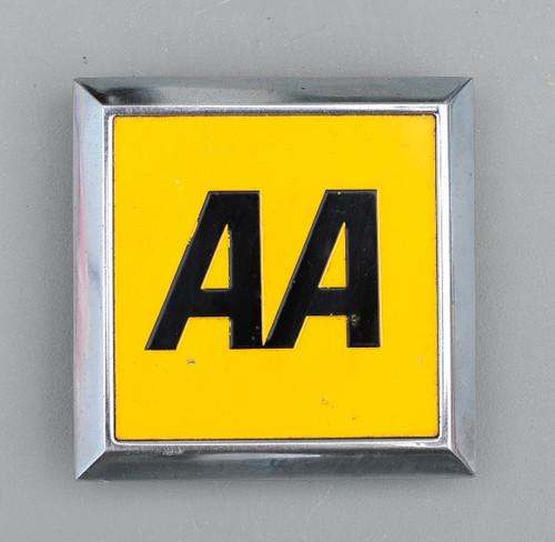 Vintage square car badge - vintage,
