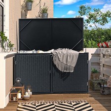 400L PE Rattan Garden Storage