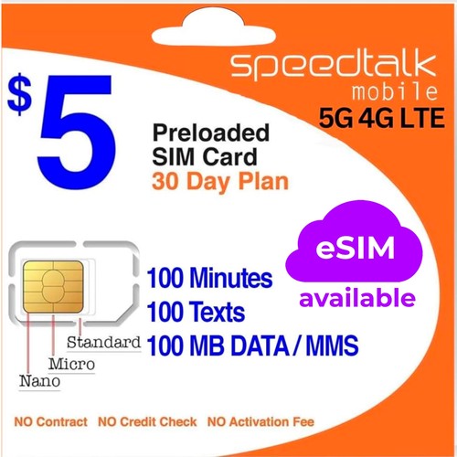 Speedtalk mobile prepaid - mobile, $5