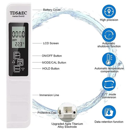 Digital tester tds - tds, ec