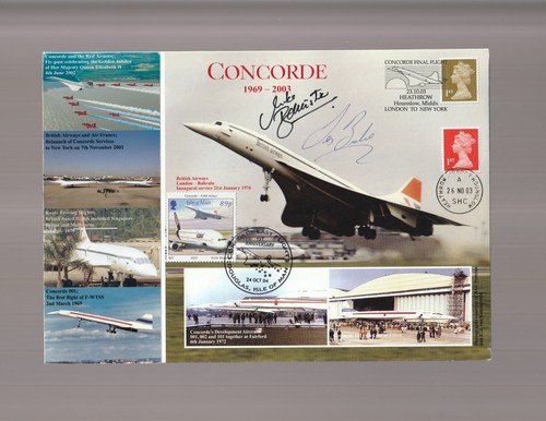 Concorde signed covers - (4), inc