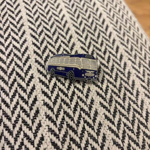 Vintage royal blue bus - royal,