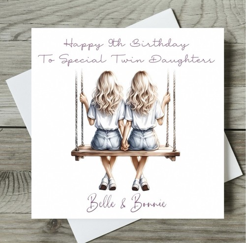 Personalised twins girls - personalised,