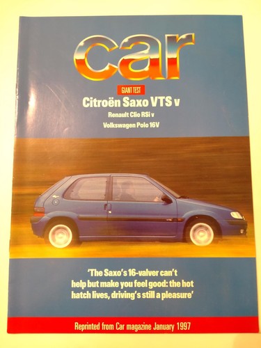 Car magazine citroen - saxo, vts