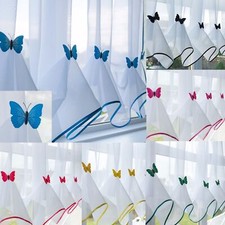 Butterfly voile curtain - butterfly, with