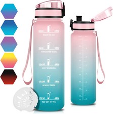 Sports Water Bottle with straw