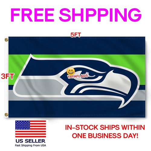 Seattle seahawks 3x5 flag - seahawks,