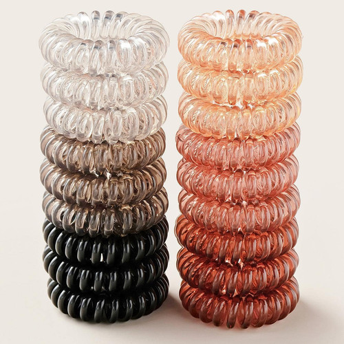 Hair bobbles spiral coil - 18,