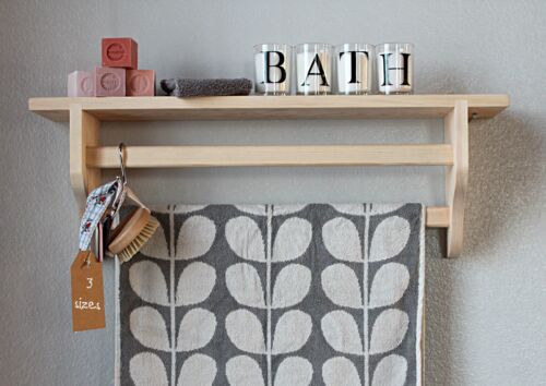 Towel rail shelf bathroom - shelf,