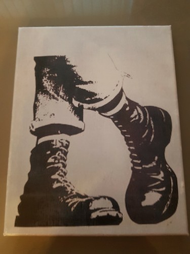 Skinhead canvas wall art print