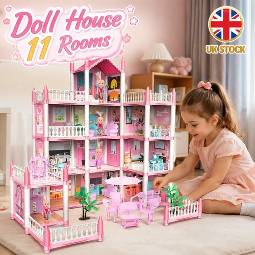 Toy doll house set story - doll, 11