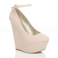 WOMENS LADIES HIGH HEEL WEDGE
