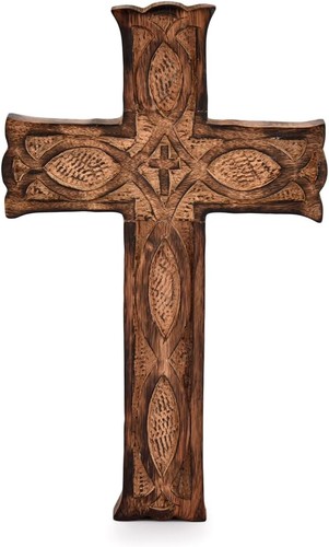 Handmade wooden wall cross - wall,