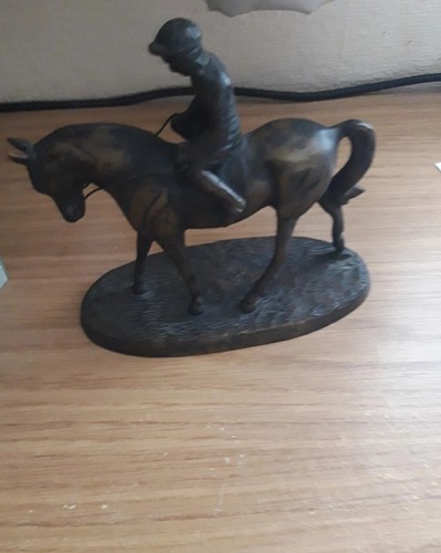 Bronze sculpture horse and - ,