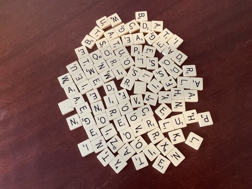 Vintage scrabble spare tiles - vintage,