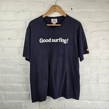 Battenwear ‘Good Surfing!’ Navy Blue T Shirt Men's Large