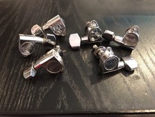 Genuine Martin Guitar Tuners Machine Heads Set of 6 Chrome Vintage Tuning Keys