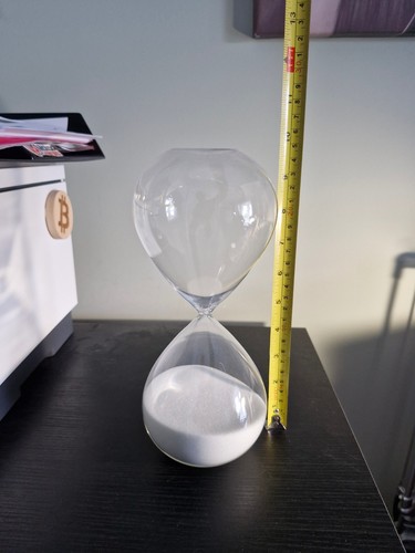 Glass sand timer hourglass - glass,