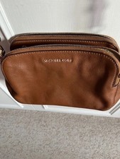 Michael Kors Tan Leather Across Body Shoulder Handbag Used