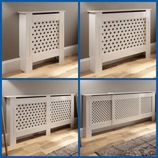 White radiator cover - white,