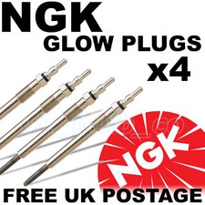 4x NGK NTK Diesel Heater Glow