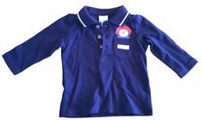 Kids Adorable F&F Navy Blue Paddington Bear Polo Short 0-3 Months