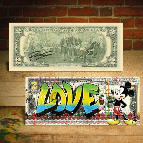 Mickey mouse graffiti - mouse, love