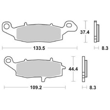 Front Brake Pads SBS 705HS For