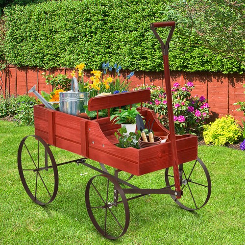 Wagon garden planter cart - garden,