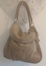 Leather Suede Slouchy Bag