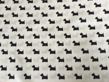 Craft fabric remnant Scottie