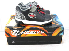 Dual Up Heelys Trainers Black Grey Black Child Size 12 With Box