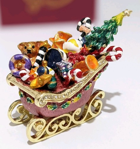 Christmas sleigh trinket box - trinket,