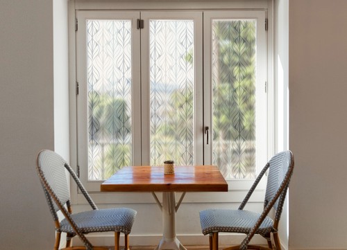 Frosted privacy window - window, film