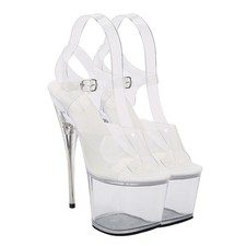  Ladies High Heels Shoes Clear