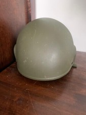 One British Mk6 Helmet with visor and camo cover ARMY MILITARY Britain 