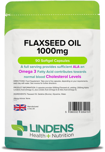 Lindens flaxseed oil 1000mg - oil,