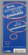 BIRMINGHAM AIRPORT TIMETABLE