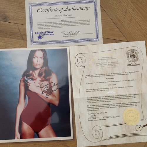 Barbara bach signed 8x10 - barbara,
