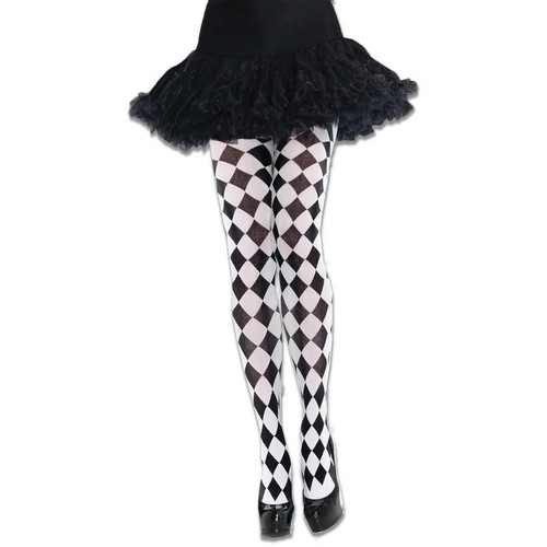 Black and white harlequin - black,