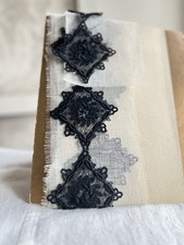 Antique Black Lace Appliqués