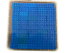 Lego bricks-5 packs assorted blue bricks-standard double & single, roof & odds
