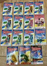 FULL SET 10 vintage THUNDERBIRDS MATCHBOX FIGURES +T1,T2,T3,T4,FAB1 1992 on card