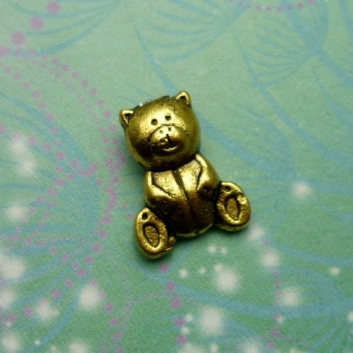 Teddy gold charm for - gold,