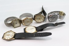 Assorted Vintage Mechanical Watches Nivada Enicar SPARES/REPAIRS x 6