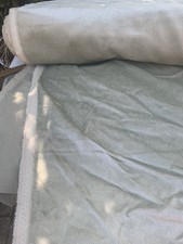 2 Metres Light Green Velvet  Upholstery Fabric Crafts W140cm Roll End