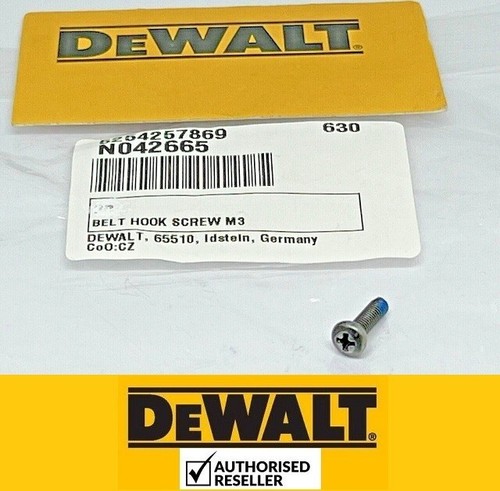 Genuine dewalt belt hook screw - genuine,