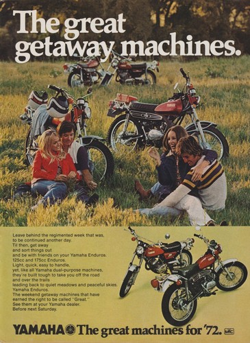 1972 yamaha 125 175 enduro - 1972,